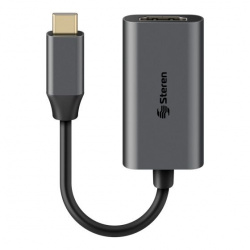 Steren Adaptador USB C Macho- HDMI Hembra, Negro 
