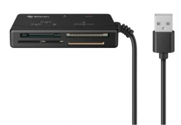 Steren Lector de Memoria USB-680, SD/MS PRO Duo, USB, 480Mbit/s, Negro 