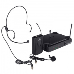 Steren Micrófono de Solapa WR-804UHF, Inalámbrico, 100 Metros ― No cuenta con la caja original. 