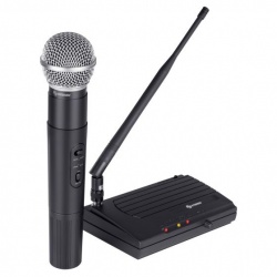 Steren Micrófono Profesional WR-806UHF, Inalámbrico UHF, Negro 