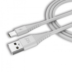 STF Cable USB-A Macho - Micro USB Macho, 1 Metro, Blanco 
