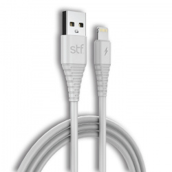STF Cable USB-A Macho - Lightning Macho, 1 Metro, Blanco 