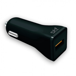 STF Cargador para Auto ST-A02916, 2.4A, 1x USB-A, Negro 