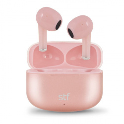 STF Audífonos Intrauriculares True Wireless con Micrófono Aurum, Bluetooth, Inalámbrico, Rosa 