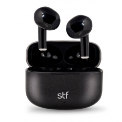 STF Audífonos Intrauriculares True Wireless con Micrófono Aurum, Bluetooth, Inalámbrico, Negro 