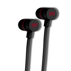 STF Audífonos Intrauriculares con Micrófono Gravity, Inalámbrico, Bluetooth, Negro 