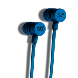 STF Audífonos Intrauriculares con Micrófono Gravity, Inalámbrico, Bluetooth, Azul 