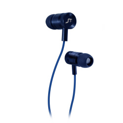 STF Audífonos Intrauriculares con Micrófono ONIX, Alámbrico, 1.2 Metros, 3.5mm, Azul 