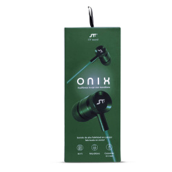 STF Audífonos Intrauriculares con Micrófono ONIX, Alámbrico, 1.2 Metros, 3.5mm, Verde 