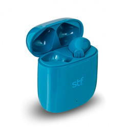 STF Audífonos Intrauriculares True Wireless con Micrófono Nordic, Bluetooth, Inalámbrico, Azul 