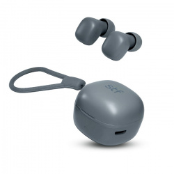 STF Audífonos Intrauriculares con Micrófono Mini Bit, Inalámbrico, Bluetooth, Gris 