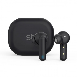 STF Audífonos Intrauriculares con Micrófono Orion, Inalámbrico, Bluetooth, Negro 