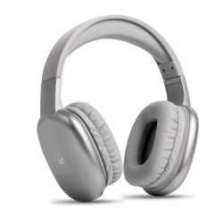 STF Audífonos con Micrófono Aurum, Bluetooth, Alámbrico/Inalámbrico, 3.5mm, Gris 