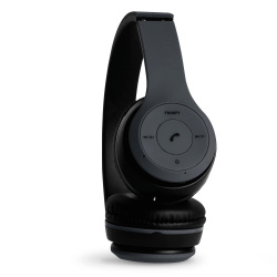 STF Audífonos con Micrófono Gravity, Bluetooth, Inalámbrico/Alámbrico, Negro 