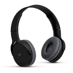 STF Audífonos con Micrófono Spot, Bluetooth, Inalámbrico, Negro 