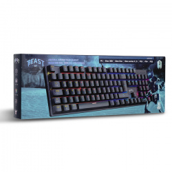 Teclado Gamer STF Beast Abysmal Armor Tournament RGB, Teclado Mecánico, Alámbrico, Negro (Español) 