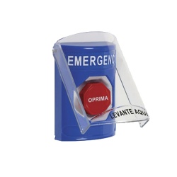 STI Botón de Emergencia con Sirena SS-24A2EM-ES, Alámbrico, Azul/Rojo 