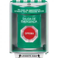 STI Botón de Salida de Emergencia con Sirena SS2181EX-ES, Alámbrico, Verde, Texto en Español 