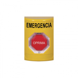 STI Botón de Emergencia SS2209EM-ES, Alámbrico, Amarillo/Rojo 