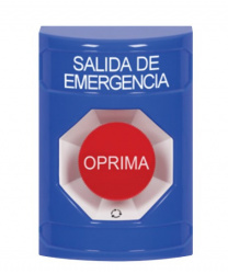 STI Botón de Emergencia SS2405EM-EN, Alámbrico, Azul/Rojo 