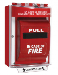 STI Estación Manual Contra Incendio STI-13510FR-ES, Alámbrico, Rojo 