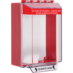 STI Cubierta para Sirena con Espaciador, Rojo/Transparente 