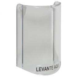 STI Protector de Policarbonato Super Resistente, Transparente, para Botones de Emergencia 