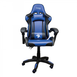 Stylos Silla Gamer SGSI02, hasta 115kg, Negro/Azul 