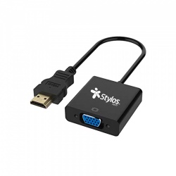 Stylos Adaptador HDMI Macho - VGA Hembra, 15cm  