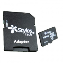 Memoria Flash Stylos STMS1281B, 128GB MicroSDHC Clase 10 