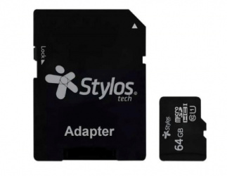 Memoria Flash Stylos STMSDA3B, 64GB MicroSD 