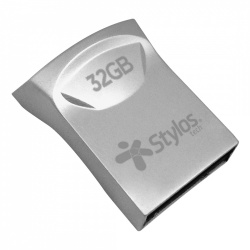 Memoria USB Stylos STMUS41S, 32GB, USB 2.0, Gris 