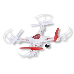 Drone Stylos YAK-130, 4 Rotores, 100 Metros, Naranja/Blanco 