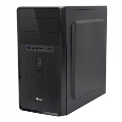 Gabinete Stylos Gabinete Mini, Mini-Tower, Micro-ATX/Mini-ITX, USB 3.0, con Fuente de 500W, sin Ventiladores Instalados, Negro/Rojo 