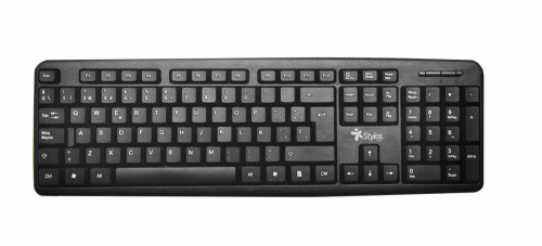 Teclado Stylos STPTEC5B, Alámbrico, USB, Negro (Español) 