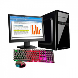 Computadora Supergamer Prometeo Estudiantes y Negocios, AMD E1-6010 1.35GHz, 8GB, 240GB SSD, FreeDOS ― incluye Monitor 18.5