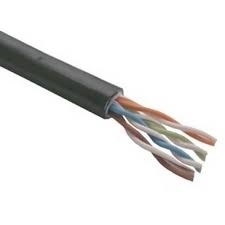 Superior Essex Bobina de Cable Cat6 FTP Macho - Macho, 305 Metros, Negro 