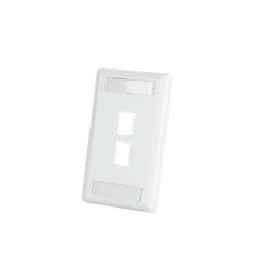 Superior Essex Placa para Pared, 2 Puertos RJ-45, Blanco 