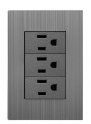 Supplier Tomacorriente SPM-12030303, 3 Enchufes, 120 - 250V, 16A, Grafito 