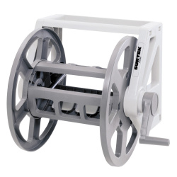 Porta Manguera de Pared Surtek 130362, hasta 75 Metros, Gris 