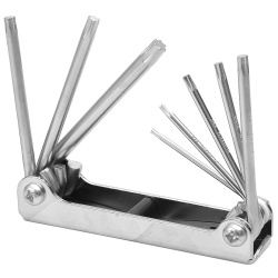 Surtek Juego de Llaves Hexagonales tipo Navaja, 8 Piezas, Plata 