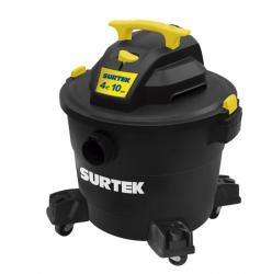 Surtek Aspiradora AS510A, 4HP, 3 Litros, Negro/Amarillo 
