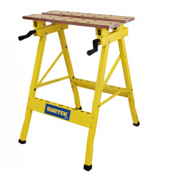 Surtek Banco de Trabajo Plegable BT600, hasta 100kg, Amarillo 