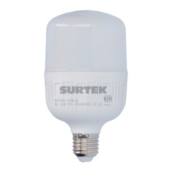 Surtek Foco LED FAP40, Luz Fría, Base E27, 40W, 3600 Lúmenes, Blanco, Ahorro de 86% vs Foco Tradicional 300W 