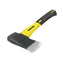 Surtek Hacha HC1 1/2F, Mango de Fibra de Vidrio, Amarillo/Negro 