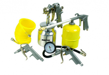 Surtek Juego de Accesorios para Pintar KPP5, Amarillo 