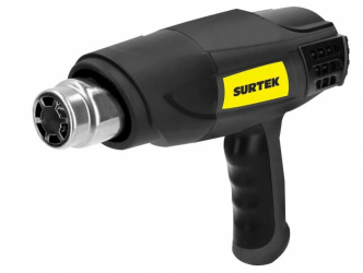 Surtek Pistola de Calor PC618, 1800W, Negro 