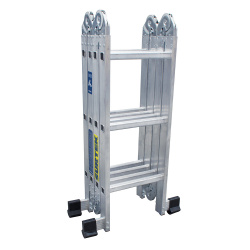 Escalera Extensible Surtek EM212, Acero Aleado, máx. 3.8 Metros, 12 Peldaños, hasta 100kg 