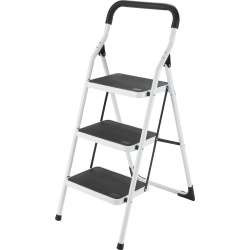 Escalera de Taburete Surtek ETT3, Acero, 72cm, 3 Escalones, hasta 150Kg 