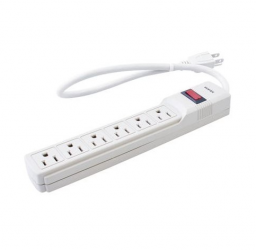 Surtek Multicontacto 136220, 6 Salidas, 127V, 15A, 75cm 